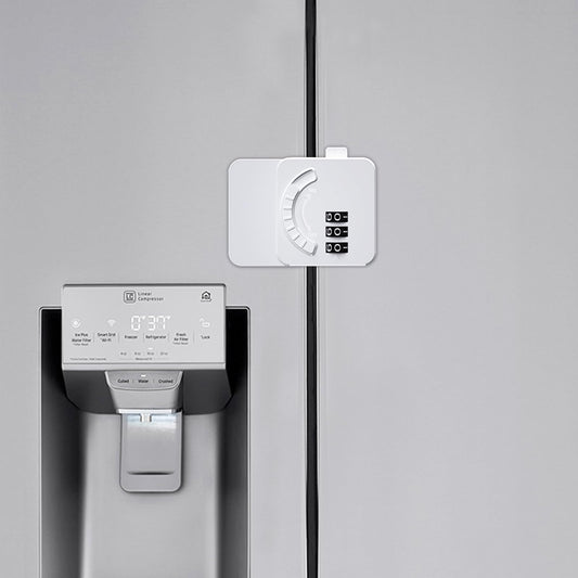 Combo Fridge Guard - Compact Refrigerator Security - Drill-Free Lock