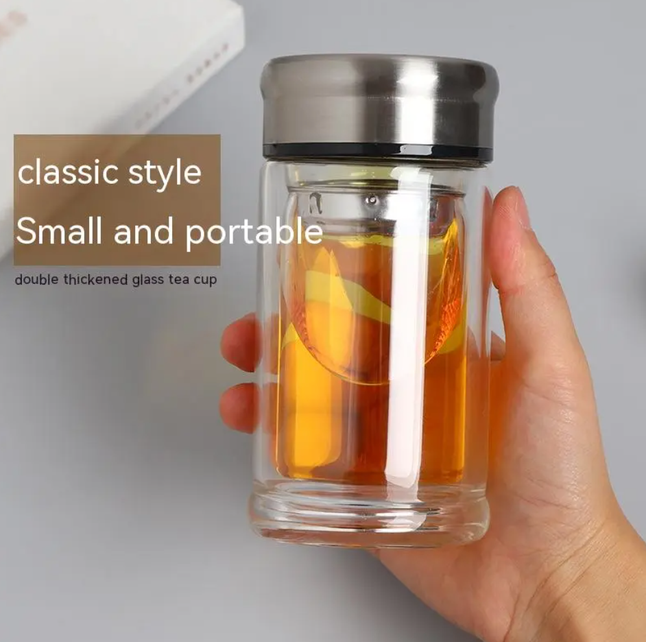Double Glass Office Tea Cup