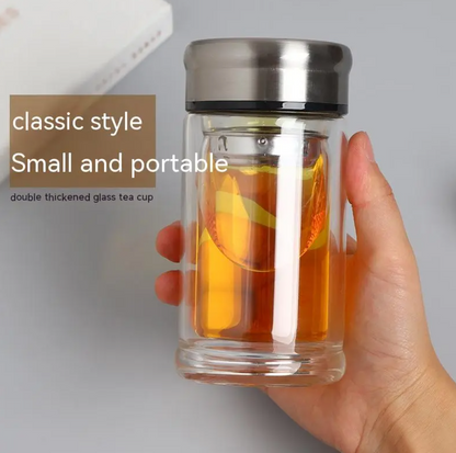 Double Glass Office Tea Cup