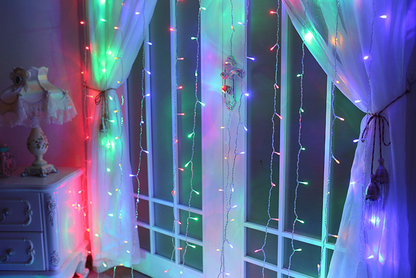 Festive LED Curtain Lights, 3x3m