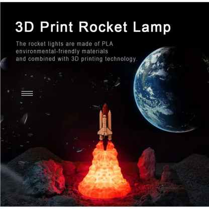 Rocket Space Explorer Night Light