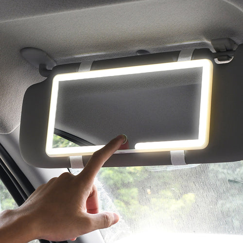 Dimmable LED Car Visor Mirror