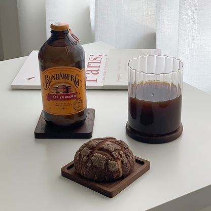 Natural Walnut Wood Coaster