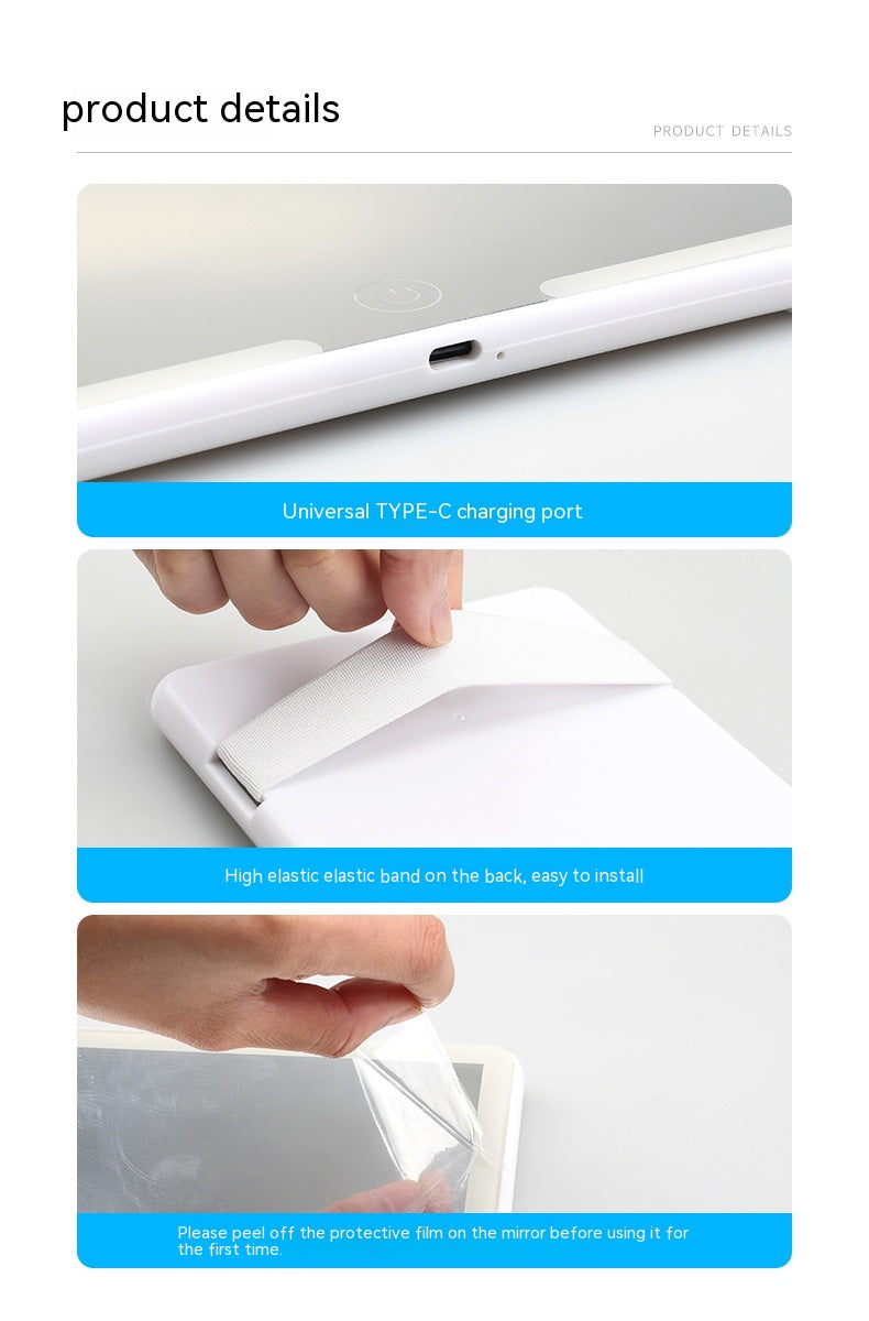 Dimmable LED Car Visor Mirror