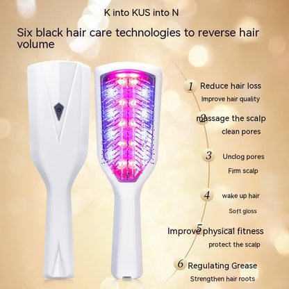 Red Light Vibration Massage Comb for All Genders