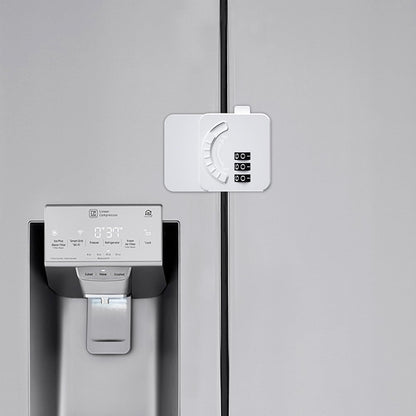 Combo Fridge Guard - Compact Refrigerator Security - Drill-Free Lock