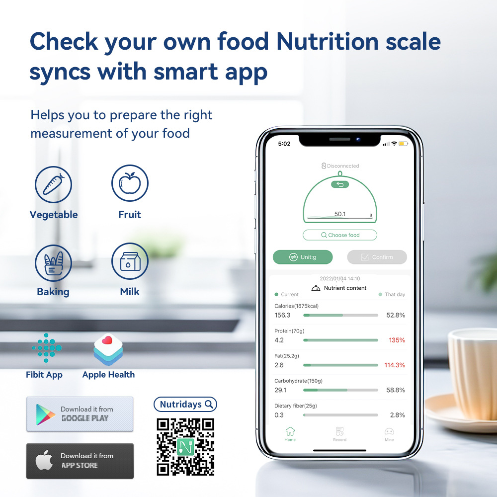 Smart Kitchen Scale with Nutrition App
