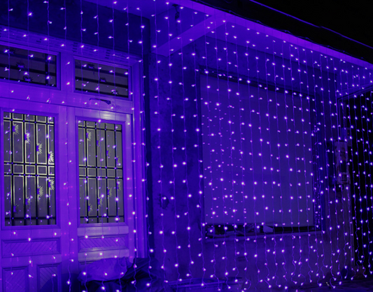Festive LED Curtain Lights, 3x3m