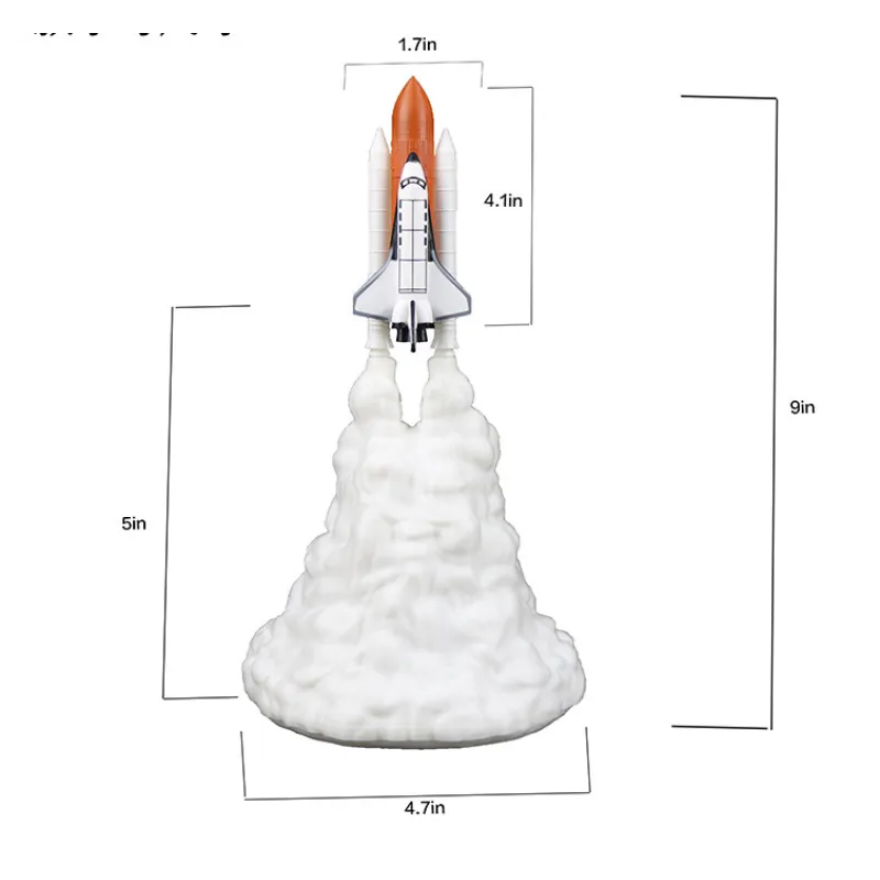 Rocket Space Explorer Night Light