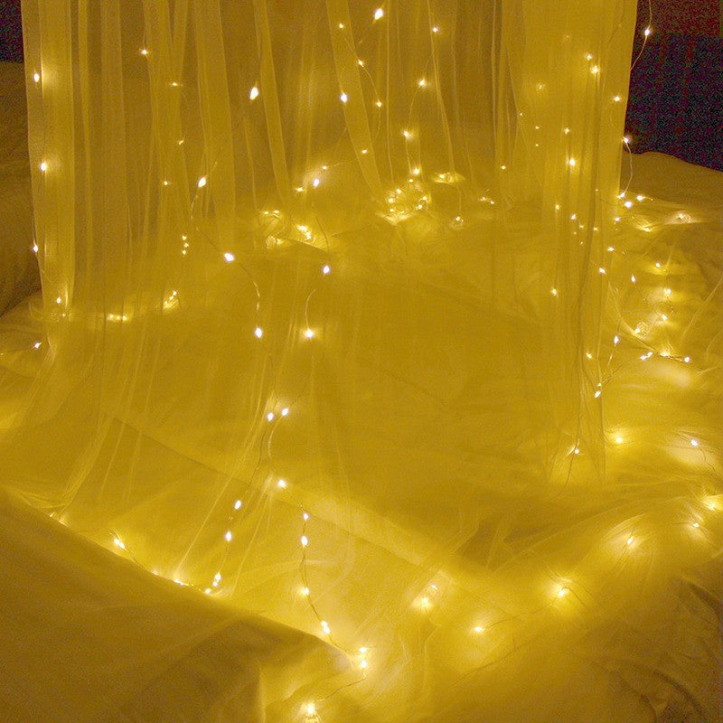 Festive LED Curtain Lights, 3x3m