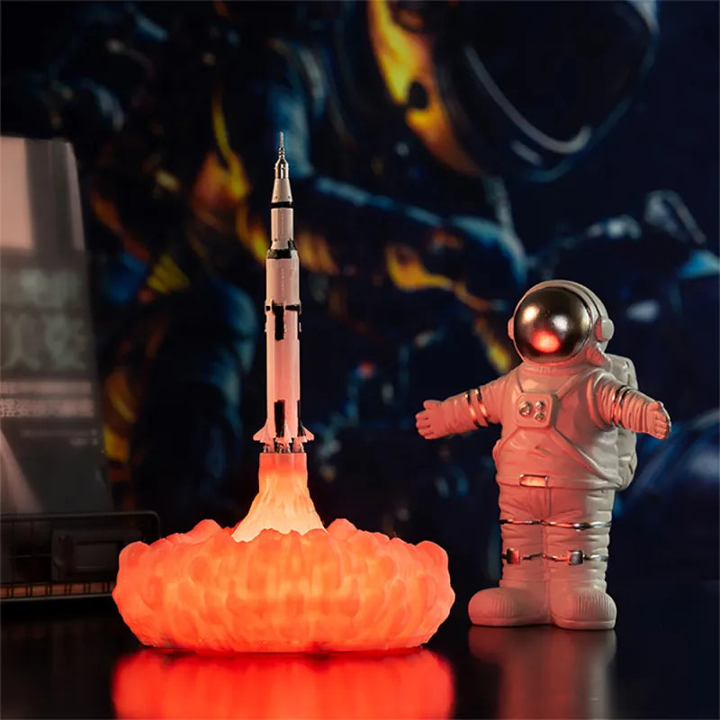 Rocket Space Explorer Night Light