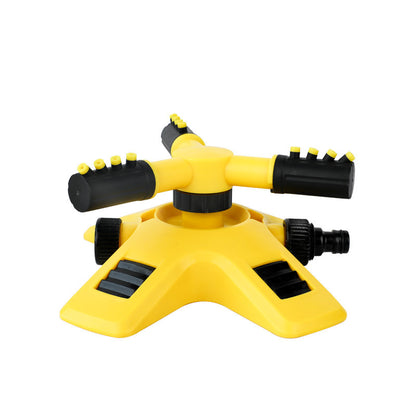 360-Spin Triple-Prong Garden Sprinkler