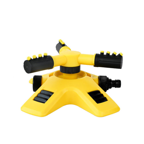 360-Spin Triple-Prong Garden Sprinkler