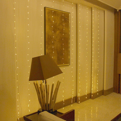 Festive LED Curtain Lights, 3x3m