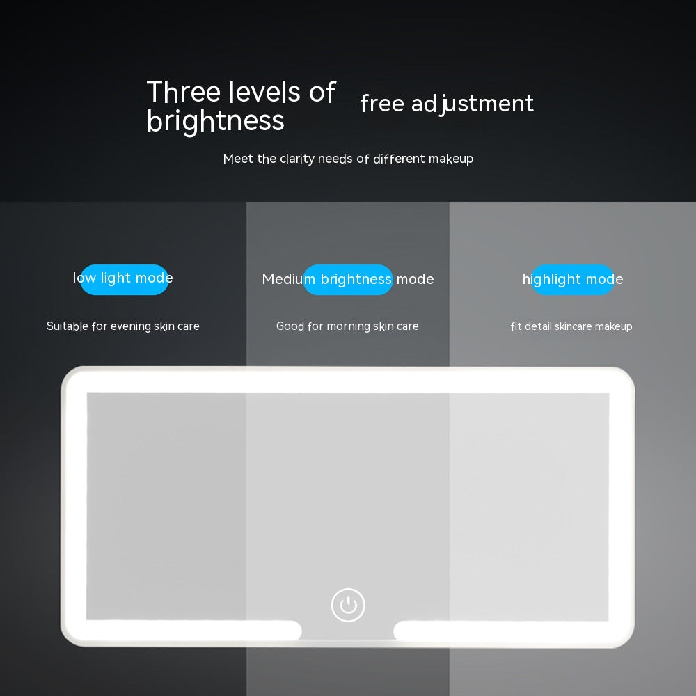 Dimmable LED Car Visor Mirror