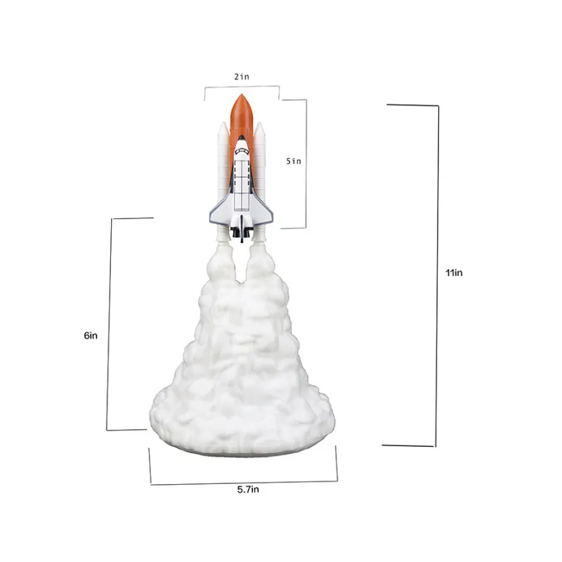 Rocket Space Explorer Night Light