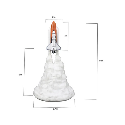 Rocket Space Explorer Night Light